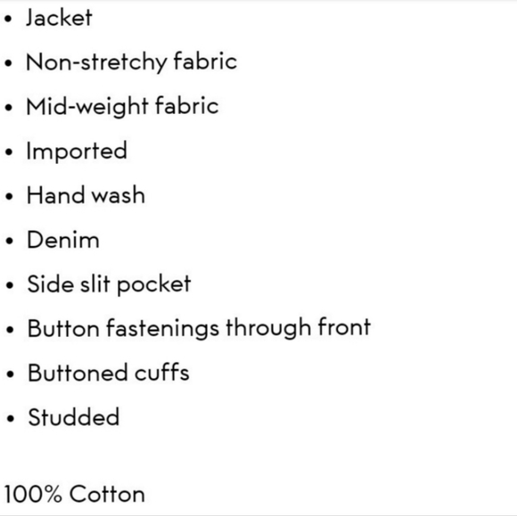 Nwt Frame Denim Le Studded Motif Denim Jacket - Picture 15 of 16